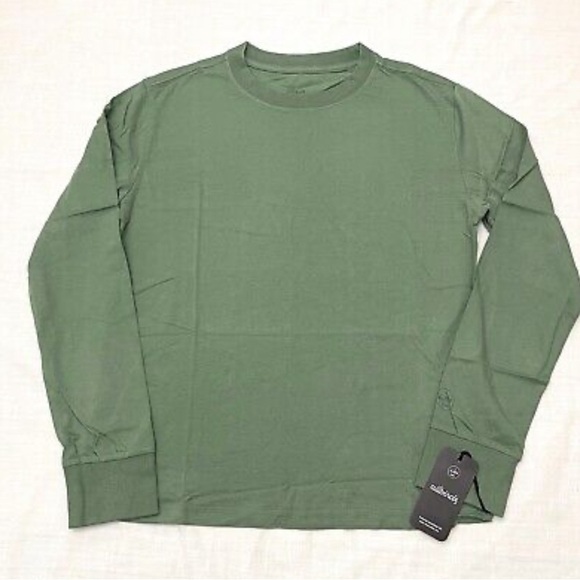 allbirds Cotton Long Sleeve Tee Hazy Cargo - NWT retail$98 - Picture 12 of 12